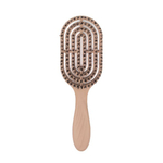 Расческа для волос с натуральной щетиной SOLOMEYA Hair Brush With Natural Boar Bristle Beige