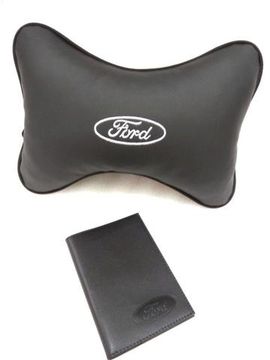 Подарочный набор автомобилисту "На каждый день" (подушка "косточка" + обложка для автодокументов)