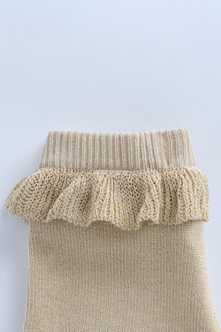 ZARA ШОРТЫ-БЕРМУДЫ С ВОЛАНОМ—TIMELESZ, ПЕСОЧНЫЙ