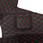 Ковры 3D SHACMAN X3000 (экокожа, черный, красная строчка)