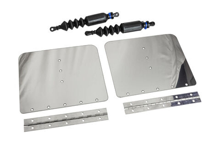 Комплект транцевых плит для катеров с мотором от 60 до 150 л.с., размер 12"х9",  Nauticus