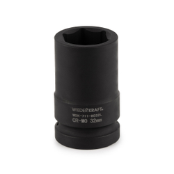 WDK-711-8032L Головка торцева ударная глубокая 1", 6 граней, 32 мм